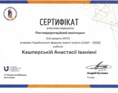 Кашперська А.І.